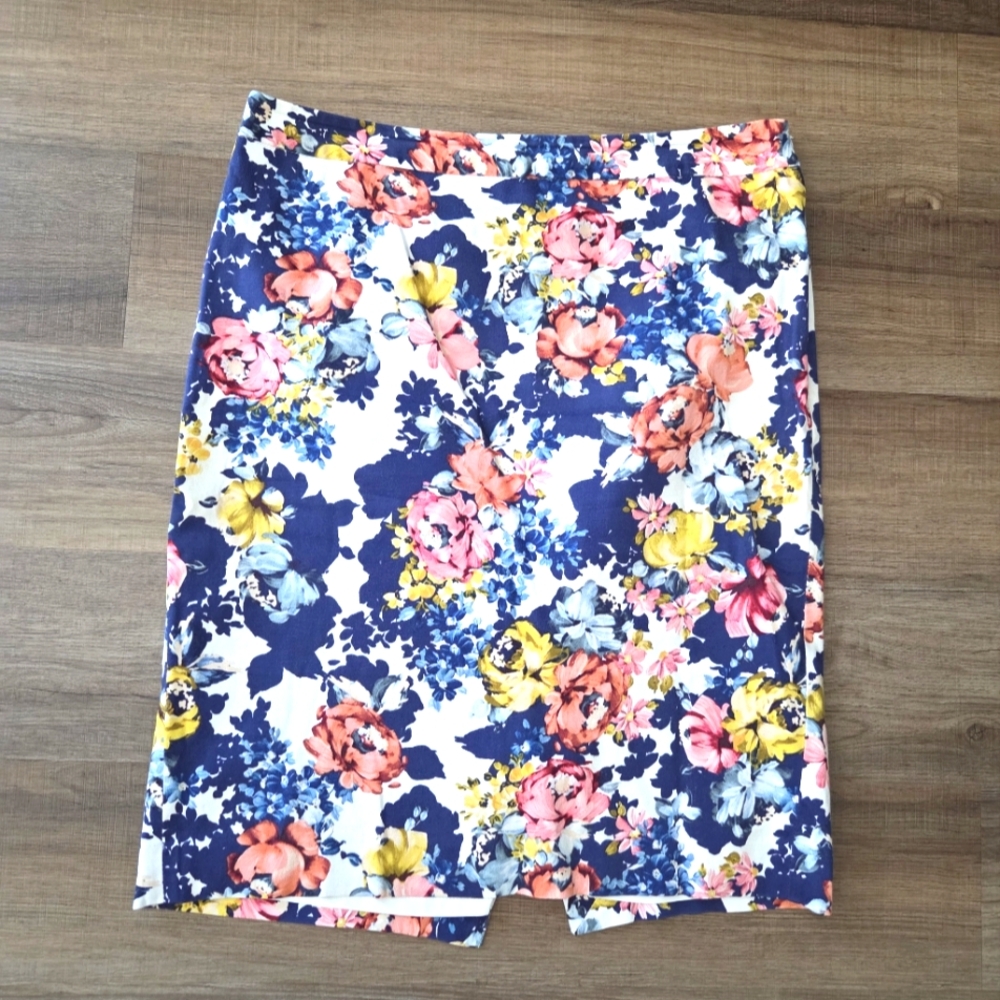 The Limited Floral Pencil Skirt - Multicolor